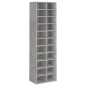 vidaXL Schuhschrank Betongrau 54x34x183 cm Holzwerkstoff vidaXL Schuhschrank Betongrau 54x34x183 cm Holzwerkstoff