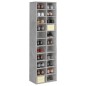 vidaXL Schuhschrank Betongrau 54x34x183 cm Holzwerkstoff vidaXL Schuhschrank Betongrau 54x34x183 cm Holzwerkstoff