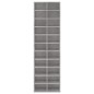vidaXL Schuhschrank Betongrau 54x34x183 cm Holzwerkstoff vidaXL Schuhschrank Betongrau 54x34x183 cm Holzwerkstoff