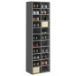 vidaXL Schuhschrank Hochglanz-Grau 54x34x183 cm Holzwerkstoff vidaXL Schuhschrank Hochglanz-Grau 54x34x183 cm Holzwerkstoff