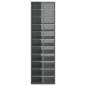 vidaXL Schuhschrank Hochglanz-Grau 54x34x183 cm Holzwerkstoff vidaXL Schuhschrank Hochglanz-Grau 54x34x183 cm Holzwerkstoff