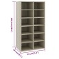 vidaXL Schuhregal Sonoma-Eiche 54x34x100,5 cm Holzwerkstoff vidaXL Schuhregal Sonoma-Eiche 54x34x100,5 cm Holzwerkstoff
