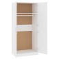 vidaXL Kleiderschrank Weiß 80x52x180 cm Holzwerkstoff vidaXL Kleiderschrank Weiß 80x52x180 cm Holzwerkstoff