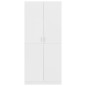 vidaXL Kleiderschrank Weiß 80x52x180 cm Holzwerkstoff vidaXL Kleiderschrank Weiß 80x52x180 cm Holzwerkstoff