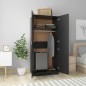 vidaXL Kleiderschrank Schwarz 80x52x180 cm Holzwerkstoff vidaXL Kleiderschrank Schwarz 80x52x180 cm Holzwerkstoff