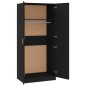 vidaXL Kleiderschrank Schwarz 80x52x180 cm Holzwerkstoff vidaXL Kleiderschrank Schwarz 80x52x180 cm Holzwerkstoff