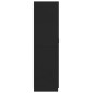 vidaXL Kleiderschrank Schwarz 80x52x180 cm Holzwerkstoff vidaXL Kleiderschrank Schwarz 80x52x180 cm Holzwerkstoff