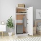 vidaXL Kleiderschrank Hochglanz-Weiß 80x52x180 cm Holzwerkstoff vidaXL Kleiderschrank Hochglanz-Weiß 80x52x180 cm Holzwerkstoff