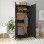 vidaXL Kleiderschrank Schwarz 90x52x200 cm Holzwerkstoff vidaXL Kleiderschrank Schwarz 90x52x200 cm Holzwerkstoff