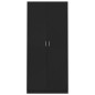 vidaXL Kleiderschrank Schwarz 90x52x200 cm Holzwerkstoff vidaXL Kleiderschrank Schwarz 90x52x200 cm Holzwerkstoff