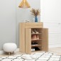 vidaXL Schuhschrank Sonoma-Eiche 60x35x84 cm Holzwerkstoff vidaXL Schuhschrank Sonoma-Eiche 60x35x84 cm Holzwerkstoff