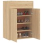 vidaXL Schuhschrank Sonoma-Eiche 60x35x84 cm Holzwerkstoff vidaXL Schuhschrank Sonoma-Eiche 60x35x84 cm Holzwerkstoff