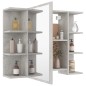 vidaXL Bad-Spiegelschrank Betongrau 80x20,5x64 cm Holzwerkstoff vidaXL Bad-Spiegelschrank Betongrau 80x20,5x64 cm Holzwerkstoff