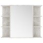 vidaXL Bad-Spiegelschrank Betongrau 80x20,5x64 cm Holzwerkstoff vidaXL Bad-Spiegelschrank Betongrau 80x20,5x64 cm Holzwerkstoff