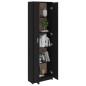 vidaXL Garderobenschrank Schwarz 55x25x189 cm Holzwerkstoff vidaXL Garderobenschrank Schwarz 55x25x189 cm Holzwerkstoff