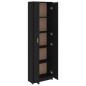 vidaXL Garderobenschrank Schwarz 55x25x189 cm Holzwerkstoff vidaXL Garderobenschrank Schwarz 55x25x189 cm Holzwerkstoff