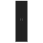 vidaXL Garderobenschrank Schwarz 55x25x189 cm Holzwerkstoff vidaXL Garderobenschrank Schwarz 55x25x189 cm Holzwerkstoff
