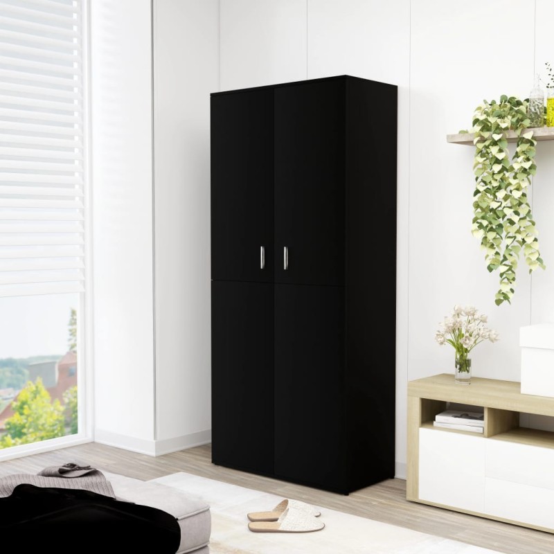 vidaXL Schuhschrank Schwarz 80×39×178 cm Holzwerkstoff vidaXL Schuhschrank Schwarz 80×39×178 cm Holzwerkstoff