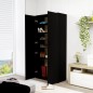vidaXL Schuhschrank Schwarz 80×39×178 cm Holzwerkstoff vidaXL Schuhschrank Schwarz 80×39×178 cm Holzwerkstoff