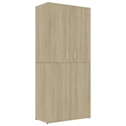 vidaXL Schuhschrank Sonoma-Eiche 80x39x178 cm Holzwerkstoff
