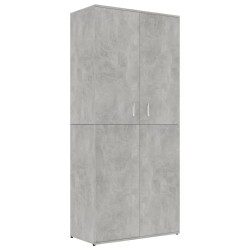 vidaXL Schuhschrank Betongrau 80x39x178 cm Holzwerkstoff
