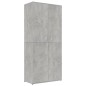 vidaXL Schuhschrank Betongrau 80x39x178 cm Holzwerkstoff vidaXL Schuhschrank Betongrau 80x39x178 cm Holzwerkstoff
