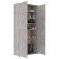 vidaXL Schuhschrank Betongrau 80x39x178 cm Holzwerkstoff vidaXL Schuhschrank Betongrau 80x39x178 cm Holzwerkstoff