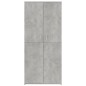 vidaXL Schuhschrank Betongrau 80x39x178 cm Holzwerkstoff vidaXL Schuhschrank Betongrau 80x39x178 cm Holzwerkstoff