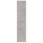 vidaXL Schuhschrank Betongrau 80x39x178 cm Holzwerkstoff vidaXL Schuhschrank Betongrau 80x39x178 cm Holzwerkstoff