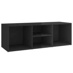 vidaXL Schuhbank Hochglanz-Schwarz 105x35x35 cm Holzwerkstoff