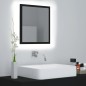 vidaXL LED-Badspiegel Schwarz 40x8,5x37 cm Acryl vidaXL LED-Badspiegel Schwarz 40x8,5x37 cm Acryl