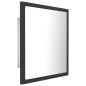 vidaXL LED-Badspiegel Grau 40x8,5x37 cm Acryl vidaXL LED-Badspiegel Grau 40x8,5x37 cm Acryl