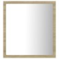 vidaXL LED-Badspiegel Sonoma-Eiche 40x8,5x37 cm Acryl