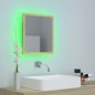 vidaXL LED-Badspiegel Sonoma-Eiche 40x8,5x37 cm Acryl
