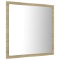 vidaXL LED-Badspiegel Sonoma-Eiche 40x8,5x37 cm Acryl