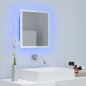 vidaXL LED-Badspiegel Hochglanz-Weiß 40x8,5x37 cm Acryl vidaXL LED-Badspiegel Hochglanz-Weiß 40x8,5x37 cm Acryl