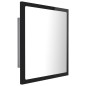 vidaXL LED-Badspiegel Hochglanz-Schwarz 40x8,5x37 cm Acryl vidaXL LED-Badspiegel Hochglanz-Schwarz 40x8,5x37 cm Acryl