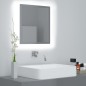 vidaXL LED-Badspiegel Hochglanz-Grau 40x8,5x37 cm Acryl vidaXL LED-Badspiegel Hochglanz-Grau 40x8,5x37 cm Acryl
