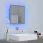 vidaXL LED-Badspiegel Hochglanz-Grau 40x8,5x37 cm Acryl vidaXL LED-Badspiegel Hochglanz-Grau 40x8,5x37 cm Acryl