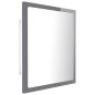 vidaXL LED-Badspiegel Hochglanz-Grau 40x8,5x37 cm Acryl vidaXL LED-Badspiegel Hochglanz-Grau 40x8,5x37 cm Acryl