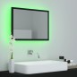 vidaXL LED-Badspiegel Schwarz 60x8,5x37 cm Acryl vidaXL LED-Badspiegel Schwarz 60x8,5x37 cm Acryl