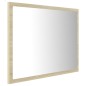 vidaXL LED-Badspiegel Sonoma-Eiche 60x8,5x37 cm Acryl vidaXL LED-Badspiegel Sonoma-Eiche 60x8,5x37 cm Acryl