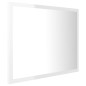vidaXL LED-Badspiegel Hochglanz-Weiß 60x8,5x37 cm Acryl vidaXL LED-Badspiegel Hochglanz-Weiß 60x8,5x37 cm Acryl