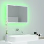 vidaXL LED-Badspiegel Hochglanz-Weiß 60x8,5x37 cm Acryl vidaXL LED-Badspiegel Hochglanz-Weiß 60x8,5x37 cm Acryl