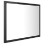 vidaXL LED-Badspiegel Hochglanz-Schwarz 60x8,5x37 cm Acryl vidaXL LED-Badspiegel Hochglanz-Schwarz 60x8,5x37 cm Acryl
