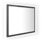 vidaXL LED-Badspiegel Hochglanz-Grau 60x8,5x37 cm Acryl vidaXL LED-Badspiegel Hochglanz-Grau 60x8,5x37 cm Acryl