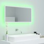 vidaXL LED-Badspiegel Weiß 90x8,5x37 cm Acryl vidaXL LED-Badspiegel Weiß 90x8,5x37 cm Acryl