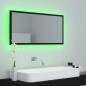 vidaXL LED-Badspiegel Schwarz 90x8,5x37 cm Acryl vidaXL LED-Badspiegel Schwarz 90x8,5x37 cm Acryl