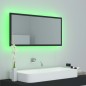 vidaXL LED-Badspiegel Grau 90x8,5x37 cm Acryl vidaXL LED-Badspiegel Grau 90x8,5x37 cm Acryl