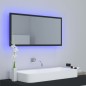 vidaXL LED-Badspiegel Grau 90x8,5x37 cm Acryl vidaXL LED-Badspiegel Grau 90x8,5x37 cm Acryl